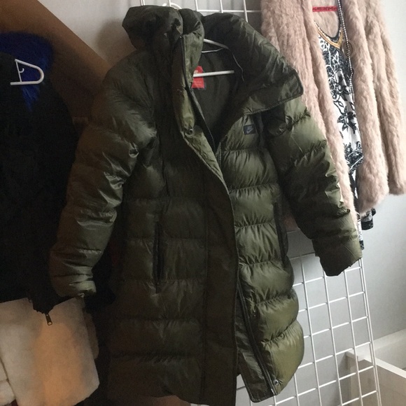 nike down jacket green